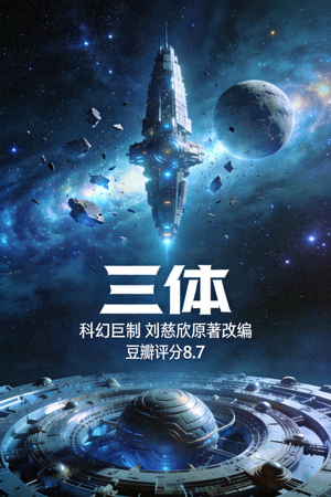《三体》海报 - 科幻巨制，刘慈欣原著改编，豆瓣评分8.7